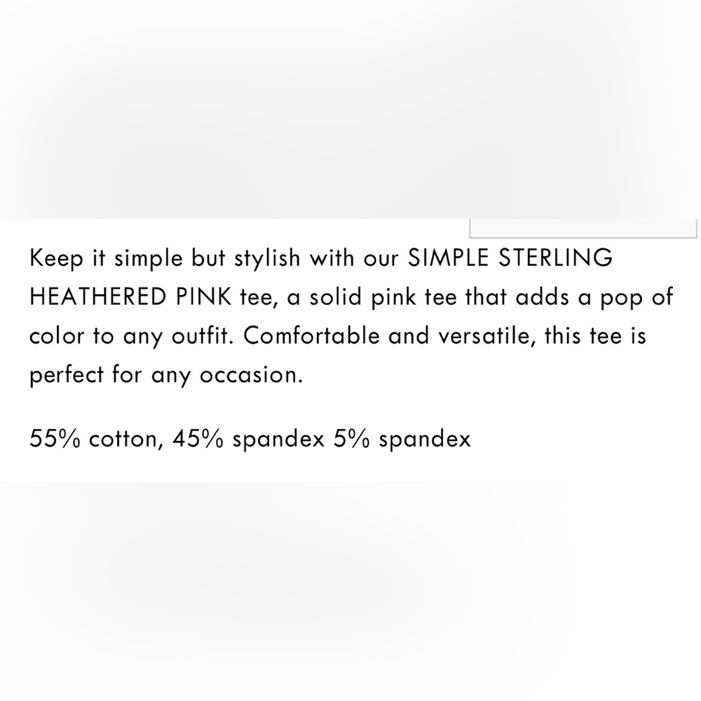 Sterling Kreek Simple Sterling V-Neck Top - Pink - Picture 3 of 3